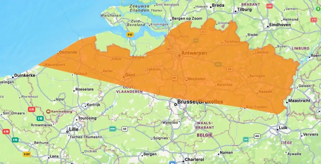 levergebied België